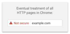 Chrome http ssl warning message